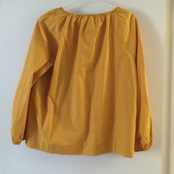 COS Marigold Cotton Poplin Peasant Blouse 10 M - Picture 3 of 6